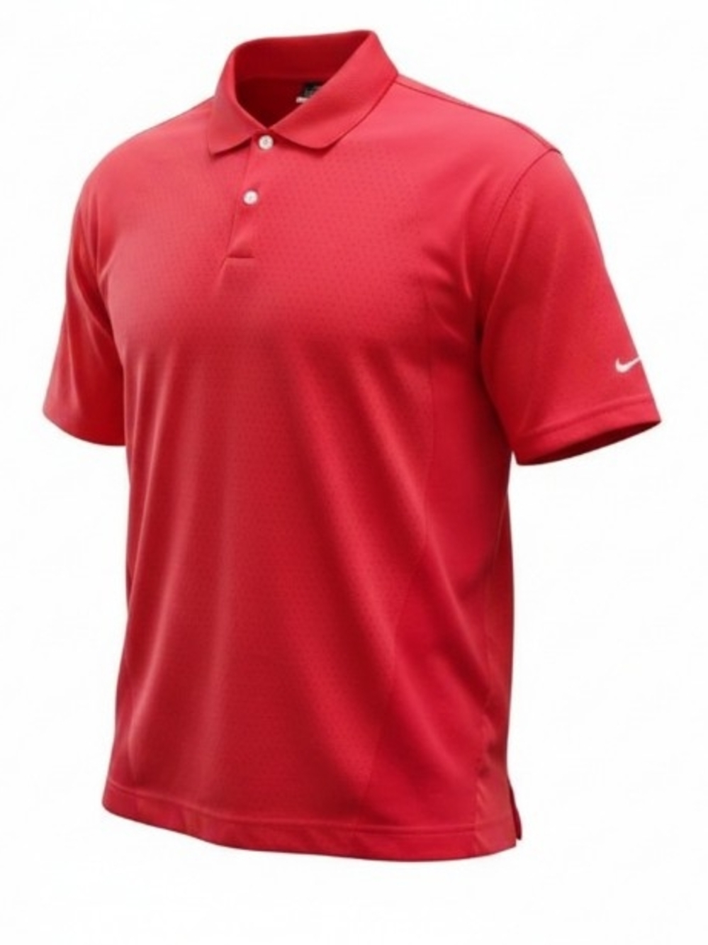 Nike Team Fit Dry Short Sleeve Polo Shirt Solid Red Mens Size Large